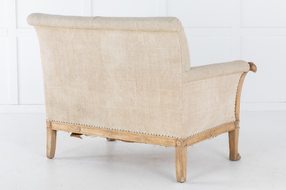 SMALL BLEACHED OAK SOFA View VII