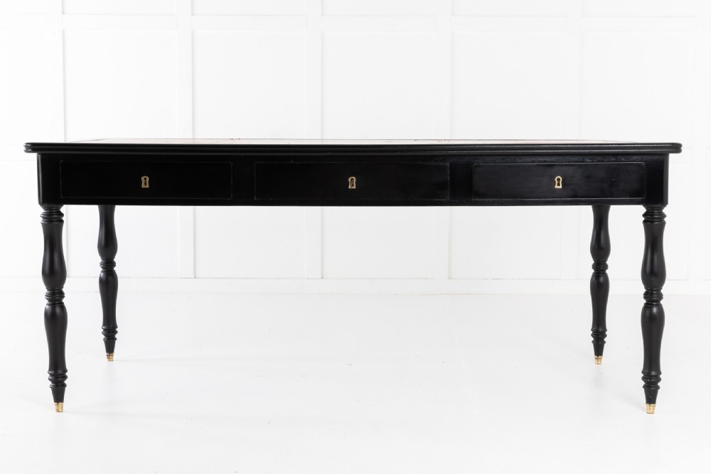 MID 20TH CENTURY EBONISED BUREAU PLAT View II
