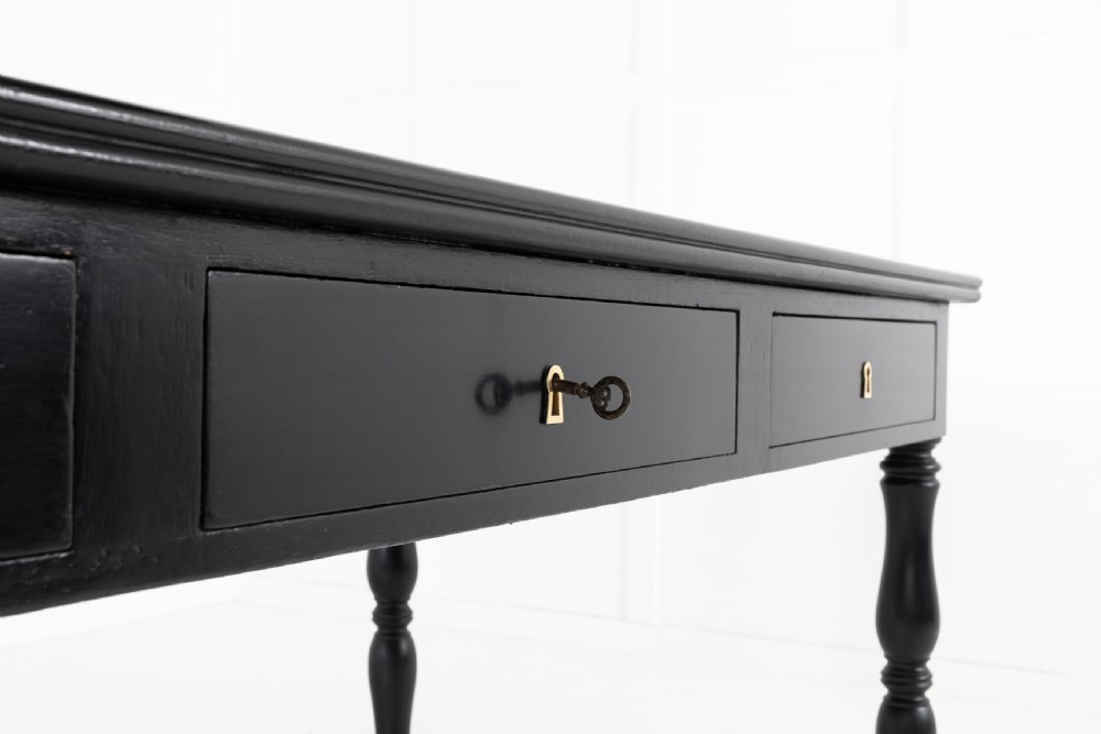 MID 20TH CENTURY EBONISED BUREAU PLAT View IV