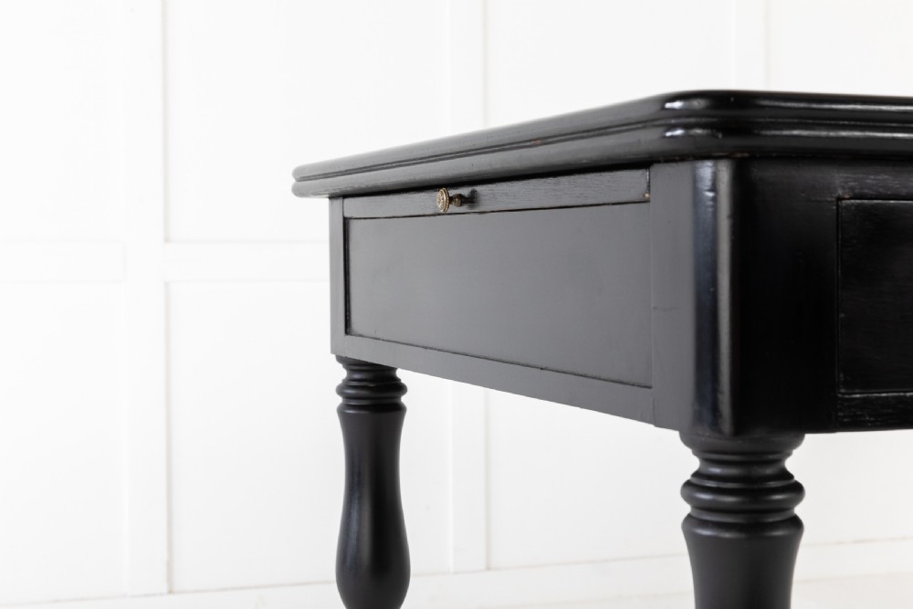 MID 20TH CENTURY EBONISED BUREAU PLAT View V