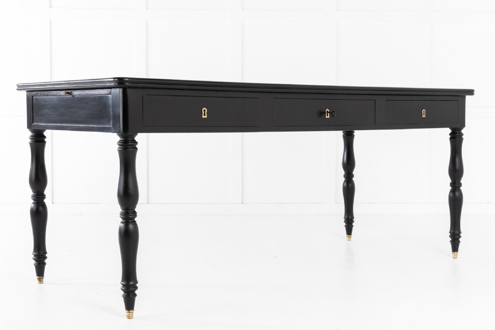 MID 20TH CENTURY EBONISED BUREAU PLAT View VII