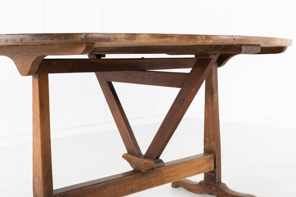 FRENCH 19TH CENTURY OVAL VENDANGES TABLE View IV