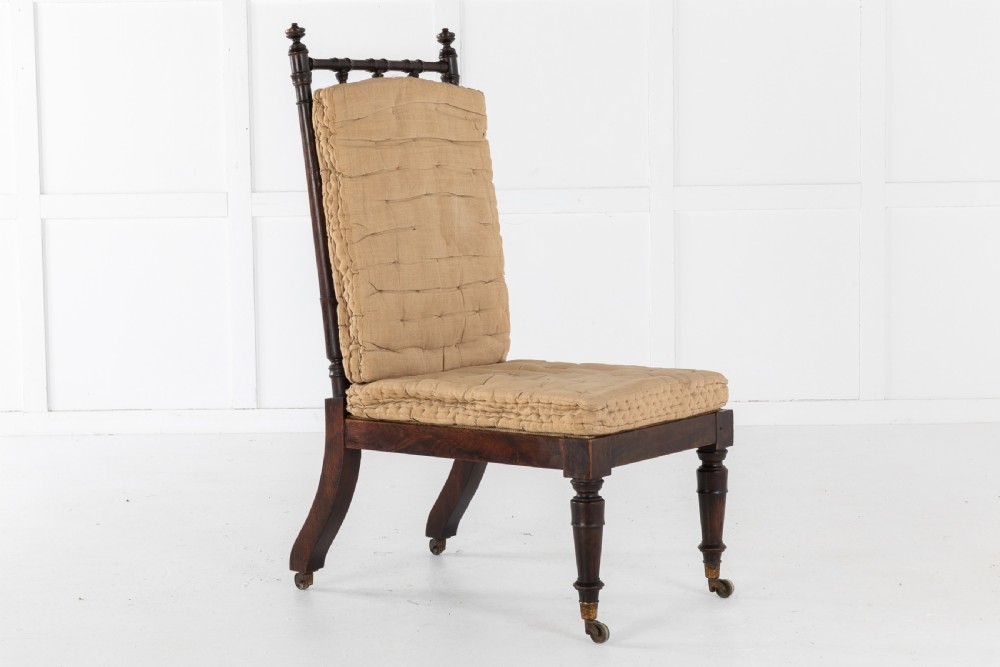 19TH CENTURY ENGLISH REGENCY SIMULATED ROSEWOOD CHAIR