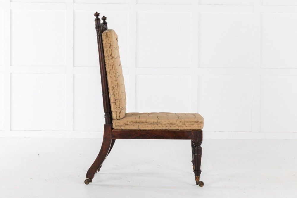 19TH CENTURY ENGLISH REGENCY SIMULATED ROSEWOOD CHAIR View II