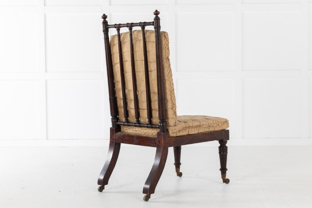 19TH CENTURY ENGLISH REGENCY SIMULATED ROSEWOOD CHAIR View III