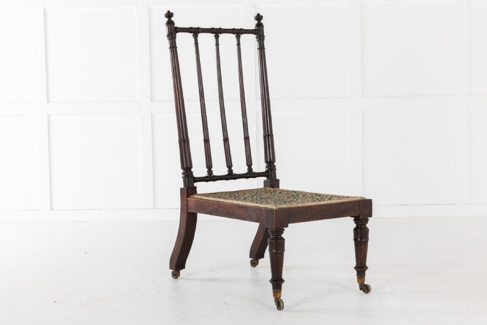 19TH CENTURY ENGLISH REGENCY SIMULATED ROSEWOOD CHAIR View IV