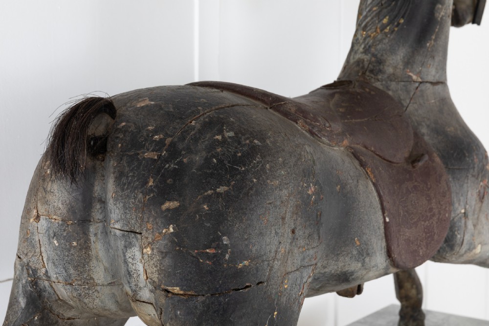 19th Century Painted Carousel Horse View IV