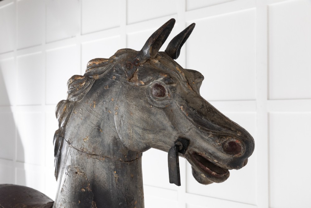 19th Century Painted Carousel Horse View VIII