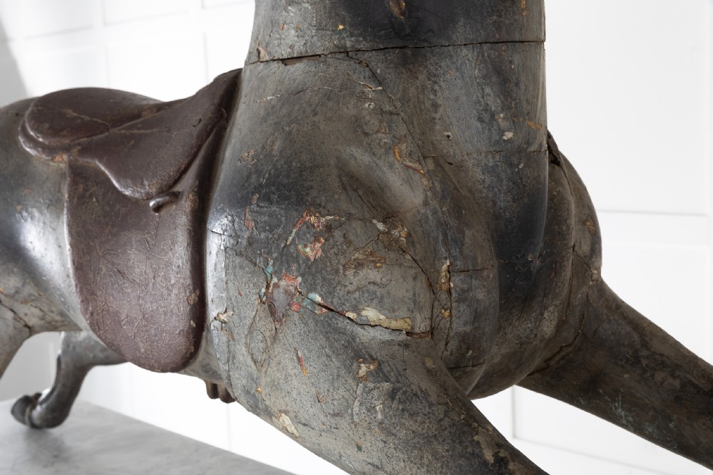 19th Century Painted Carousel Horse View XII