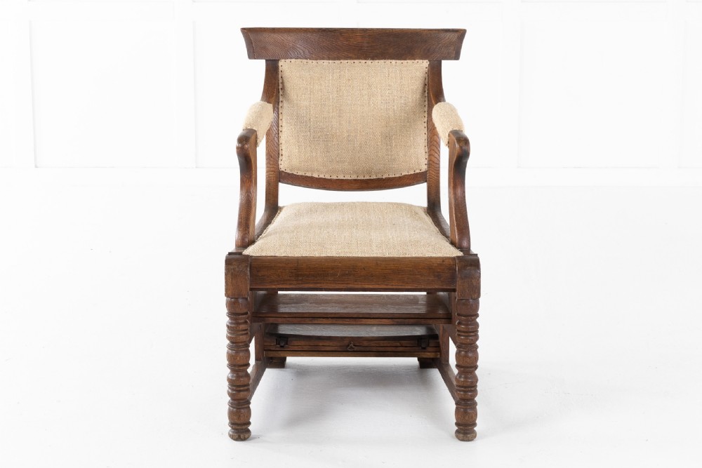 19th Century Oak Metamorphic Armchair View II
