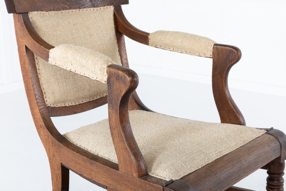 19th Century Oak Metamorphic Armchair View V