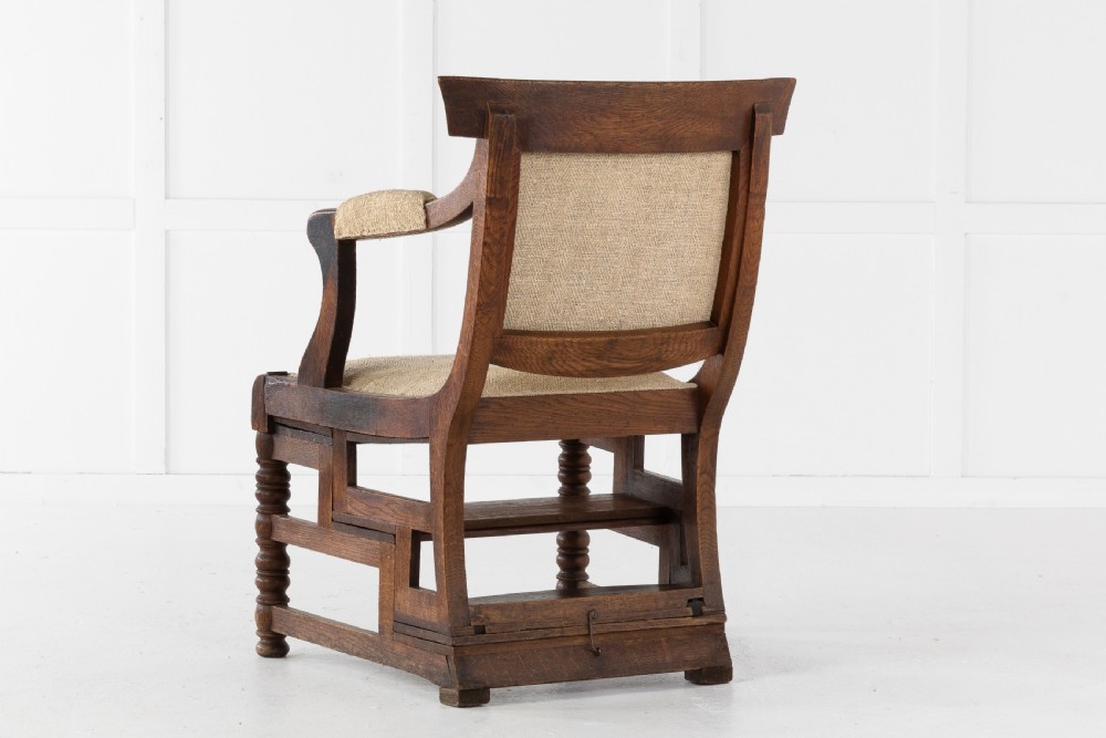 19th Century Oak Metamorphic Armchair View IX