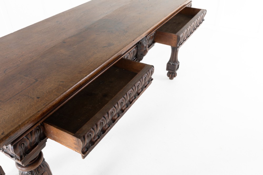 GEORGE IV OAK SERVING TABLE View XI