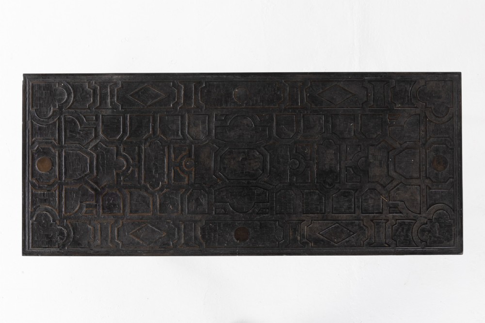 1950S SLATE AND IRON COFFEE TABLE View V