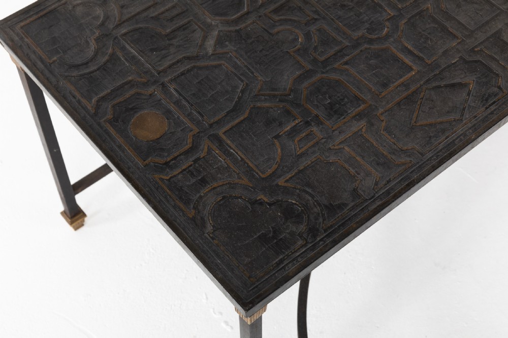 1950S SLATE AND IRON COFFEE TABLE View VII