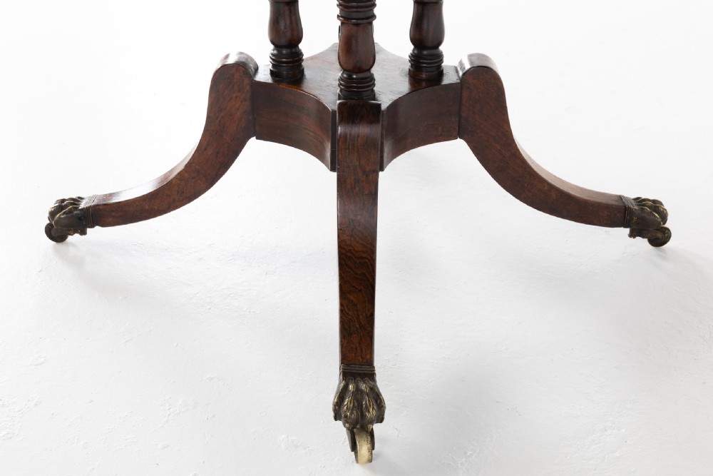 REGENCY ROSEWOOD BRASS STRUNG CENTRE TABLE View III