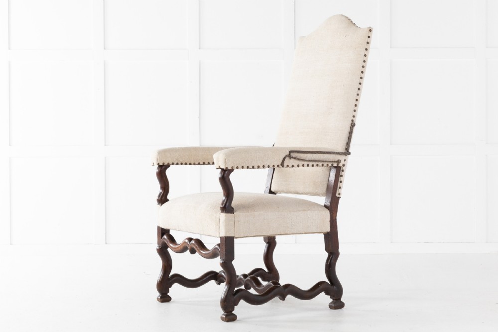 18TH CENTURY FRENCH WALNUT ARMCHAIR