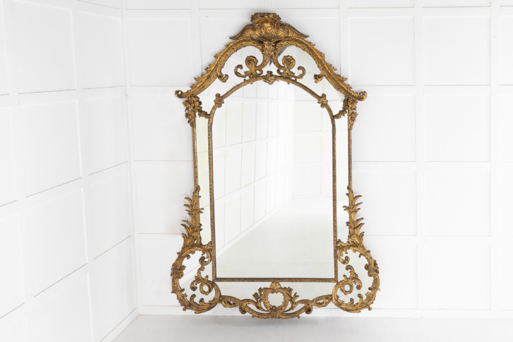 18TH CENTURY ITALIAN GILT MIRROR MADE BY THEODORO MONTARSOLO