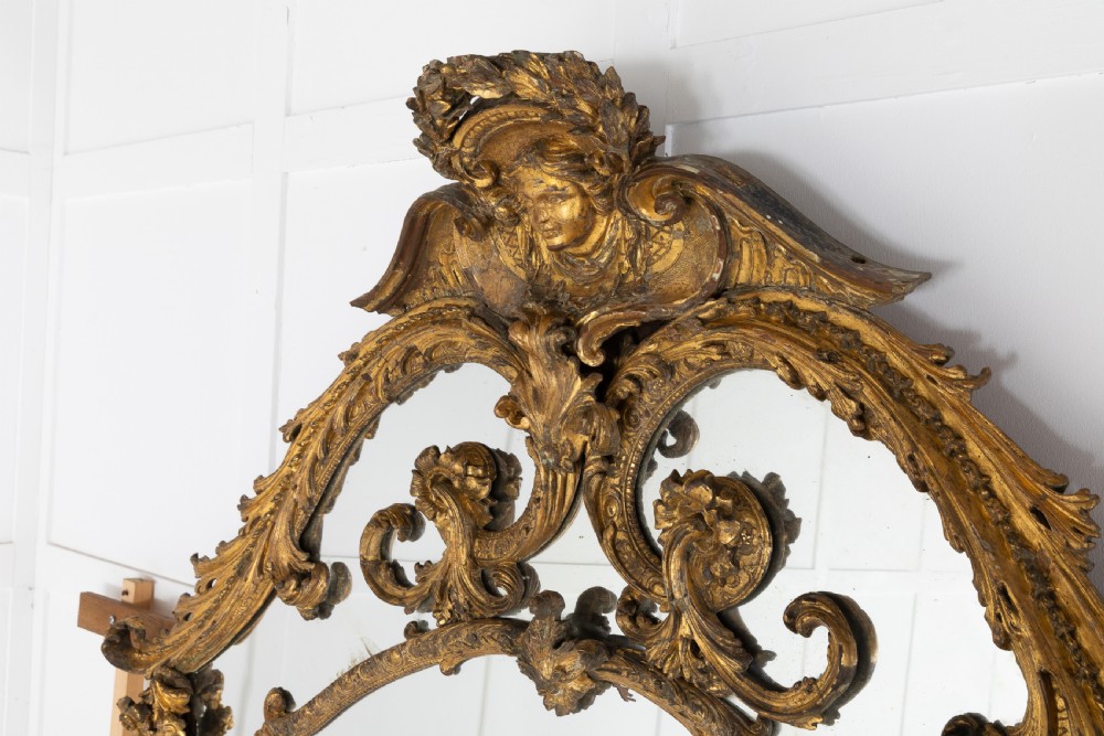 18TH CENTURY ITALIAN GILT MIRROR MADE BY THEODORO MONTARSOLO View III
