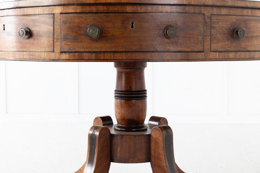 Regency Mahogany Drum Table View II