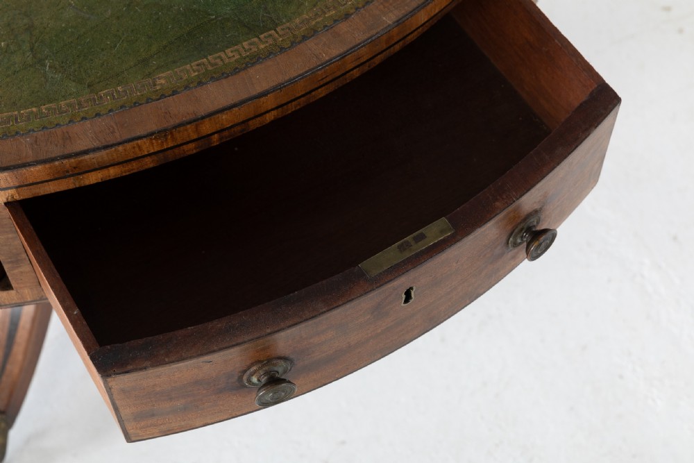 Regency Mahogany Drum Table View VII