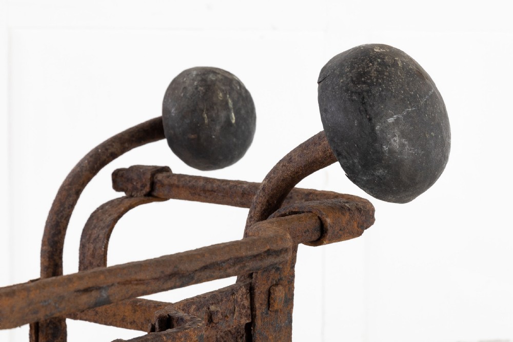 Early 18th Century Dutch Wrought Iron Fire Basket View VI
