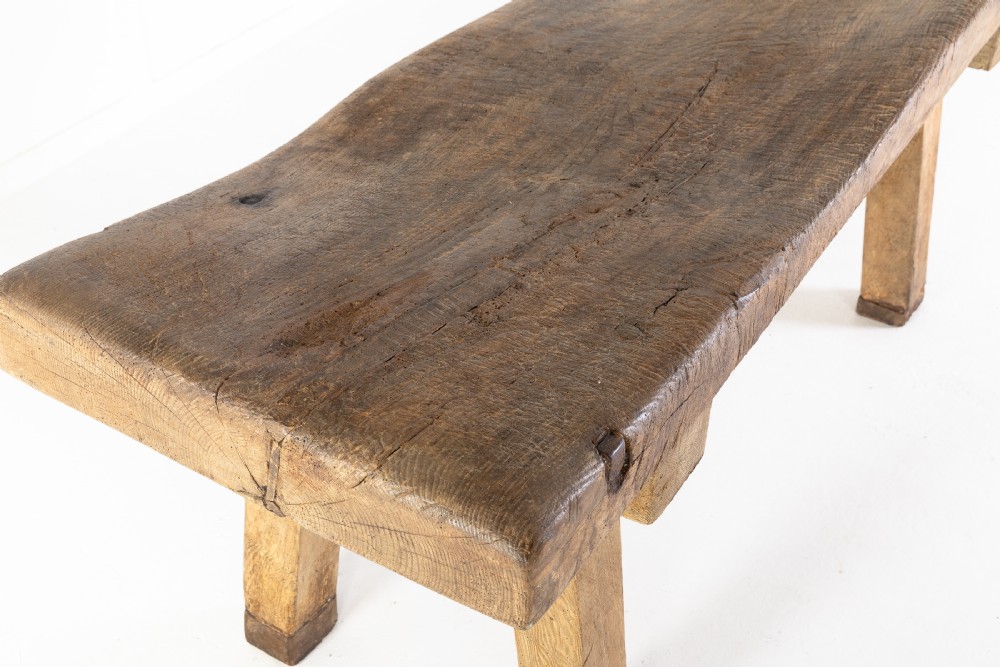 Rustic 19th Century English Chopping Block View VI