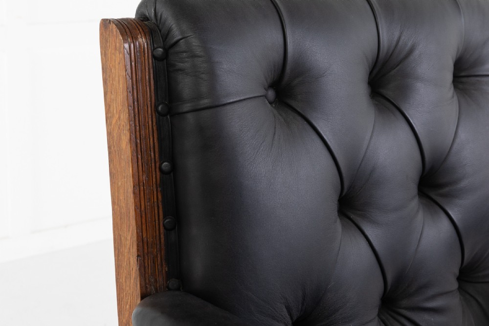 Pair of 19th Century Large Scale Oak Armchairs View V