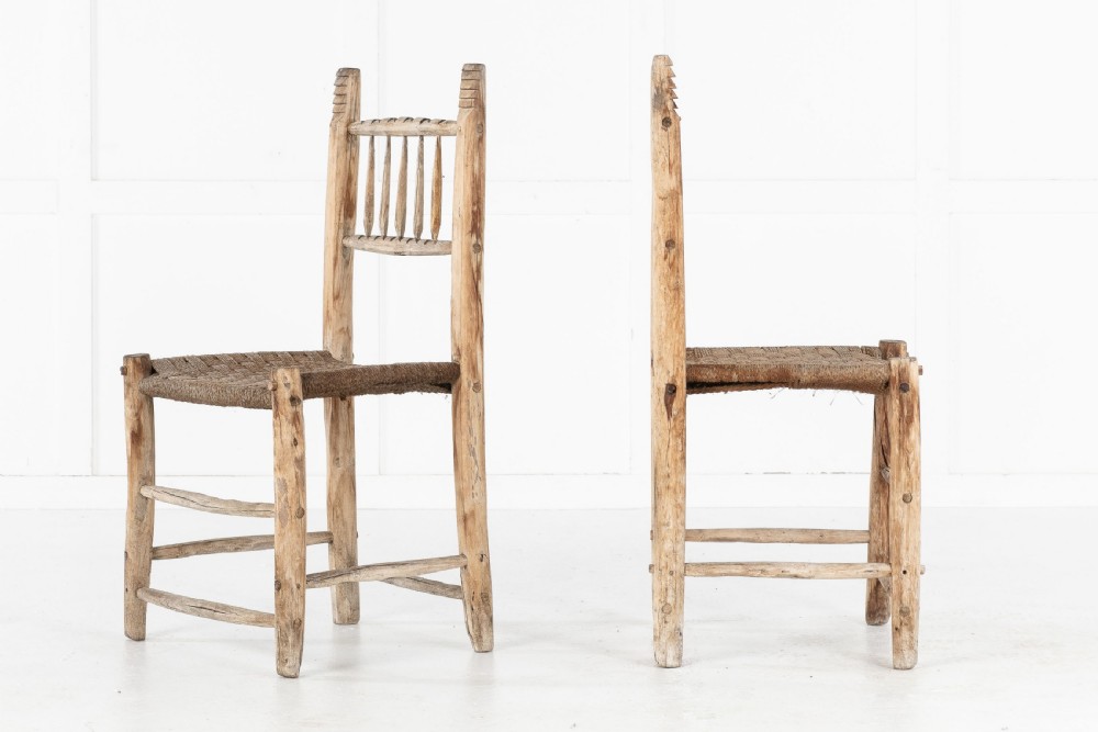Pair of Spanish 19th Century Decorative Side Chairs View III