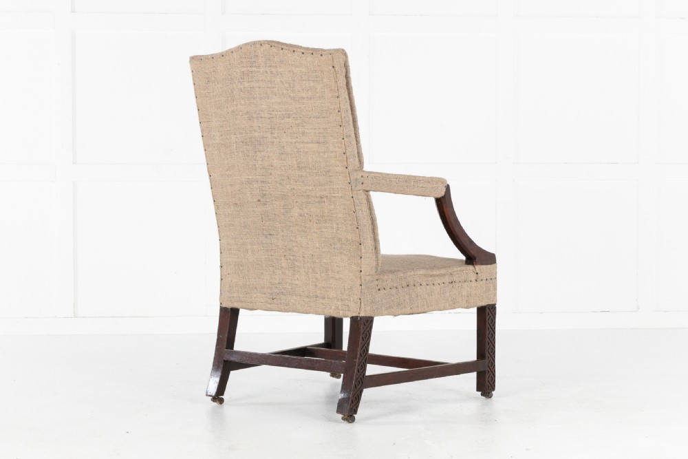 English 18th Century George III Mahogany Gainsborough Chair View IX