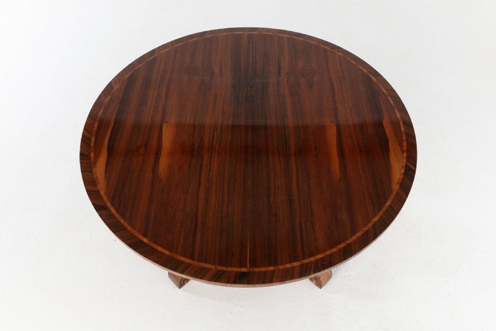 19th Century English Regency Gonçalo Alves Table View VI