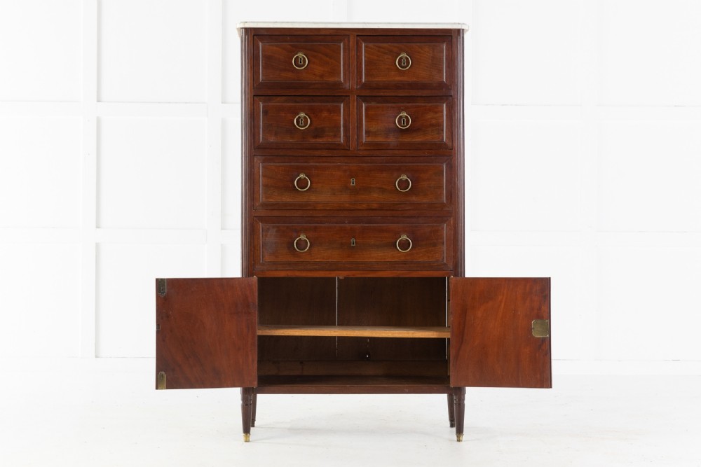 19th Century French Mahogany Cabinet View VIII