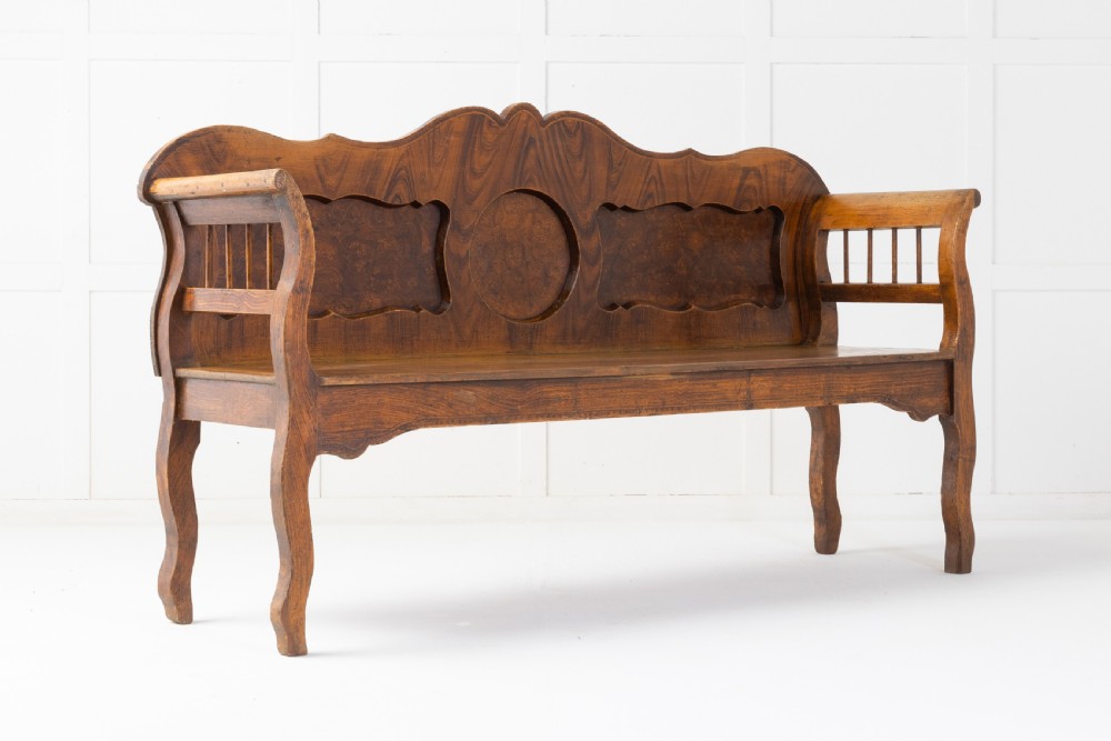 19th Century Scandinavian Painted Bench