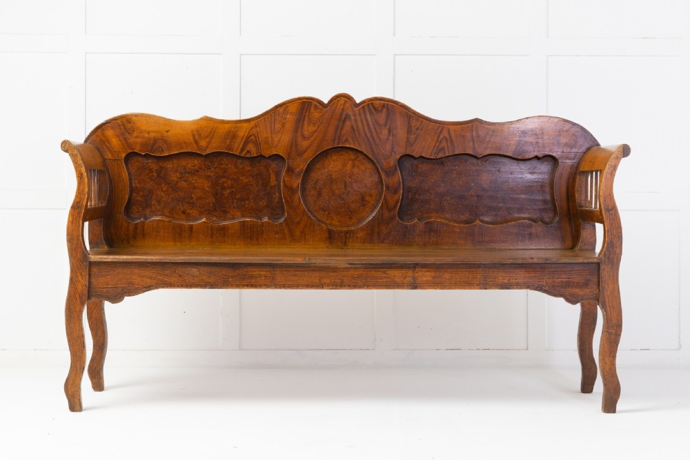 19th Century Scandinavian Painted Bench View II