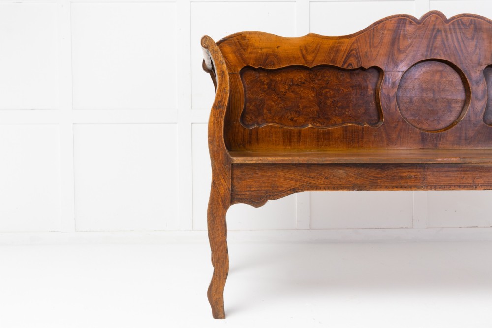 19th Century Scandinavian Painted Bench View VII