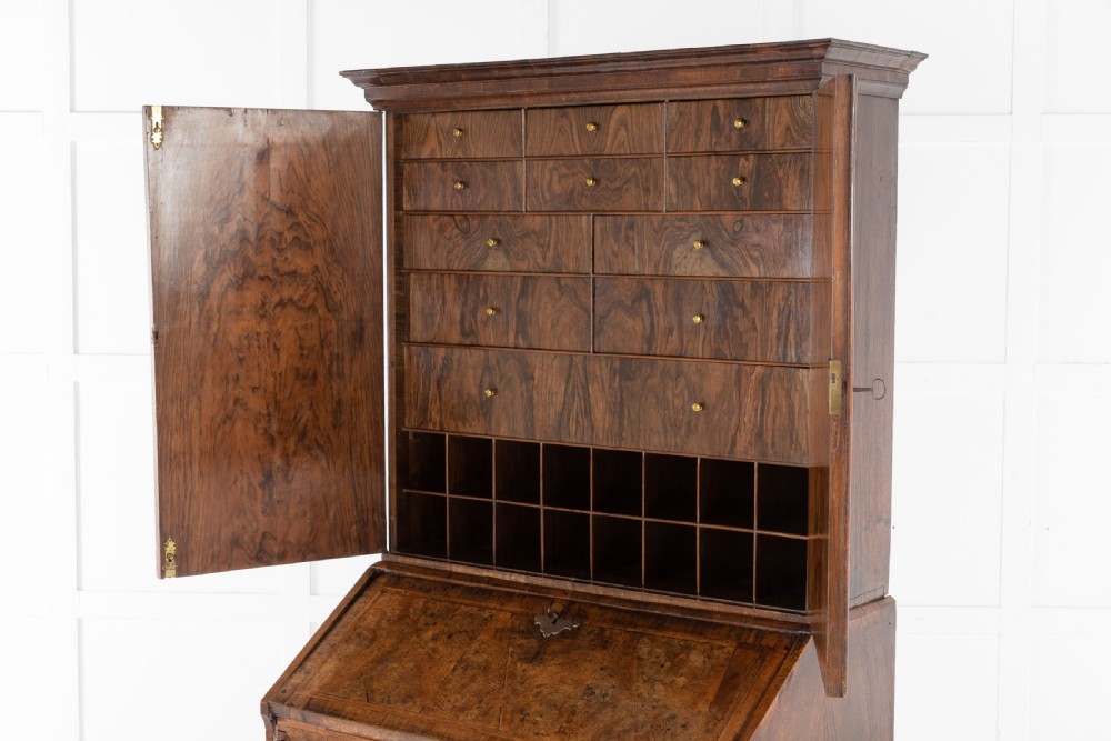 17th Century William and Mary Walnut Bureau Cabinet View IV