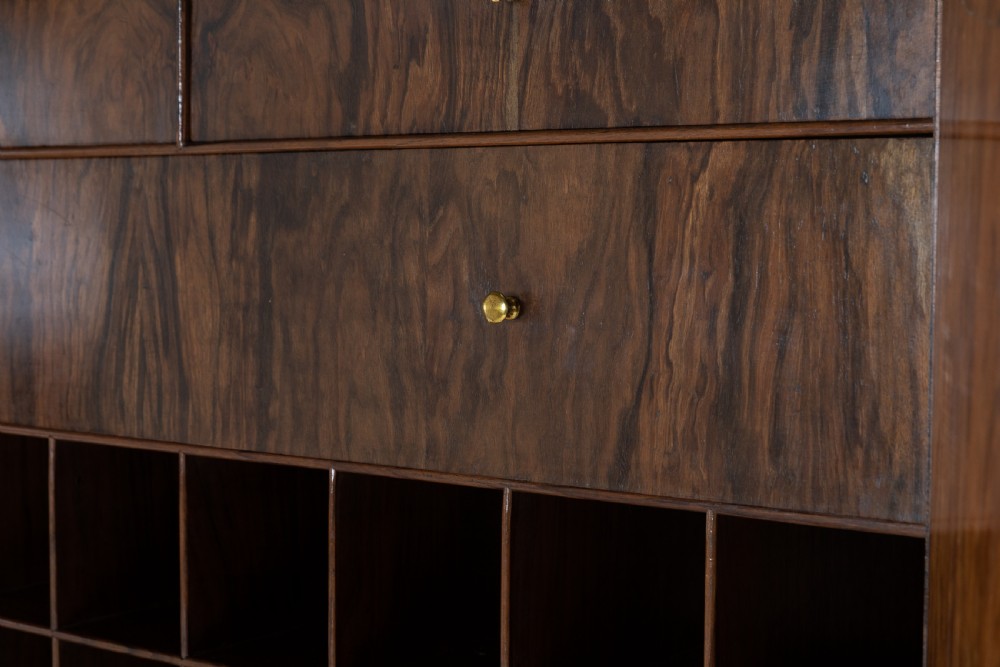 17th Century William and Mary Walnut Bureau Cabinet View V