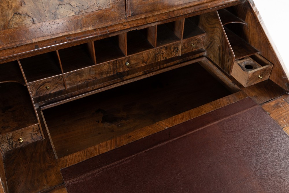 17th Century William and Mary Walnut Bureau Cabinet View XI