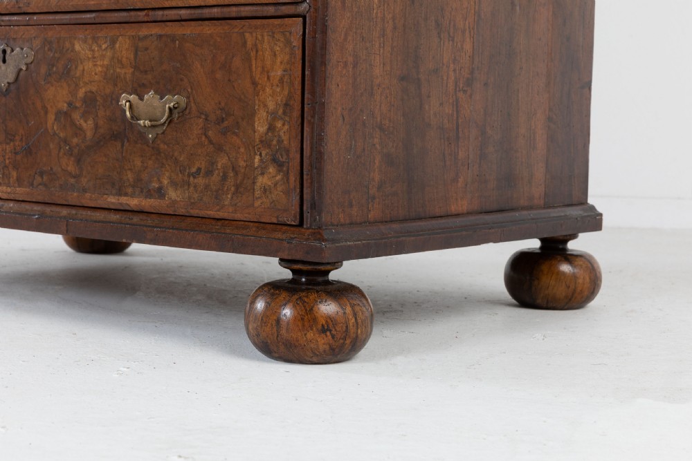 17th Century William and Mary Walnut Bureau Cabinet View XIII