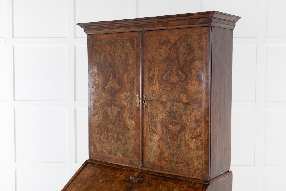 17th Century William and Mary Walnut Bureau Cabinet View XIV