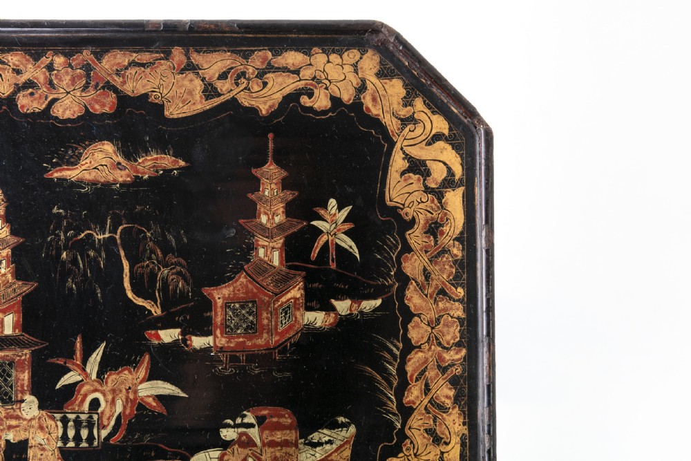 Small Chinese Export Lacquer Table View VII