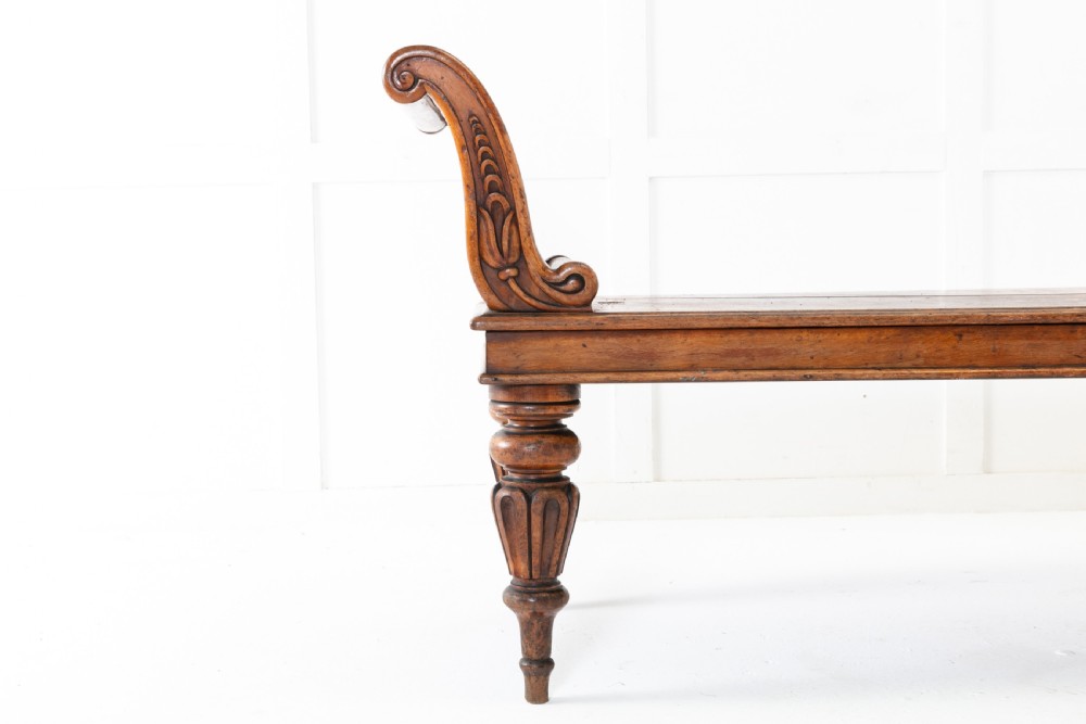 19th Century Regency Mahogany Hall Bench View II