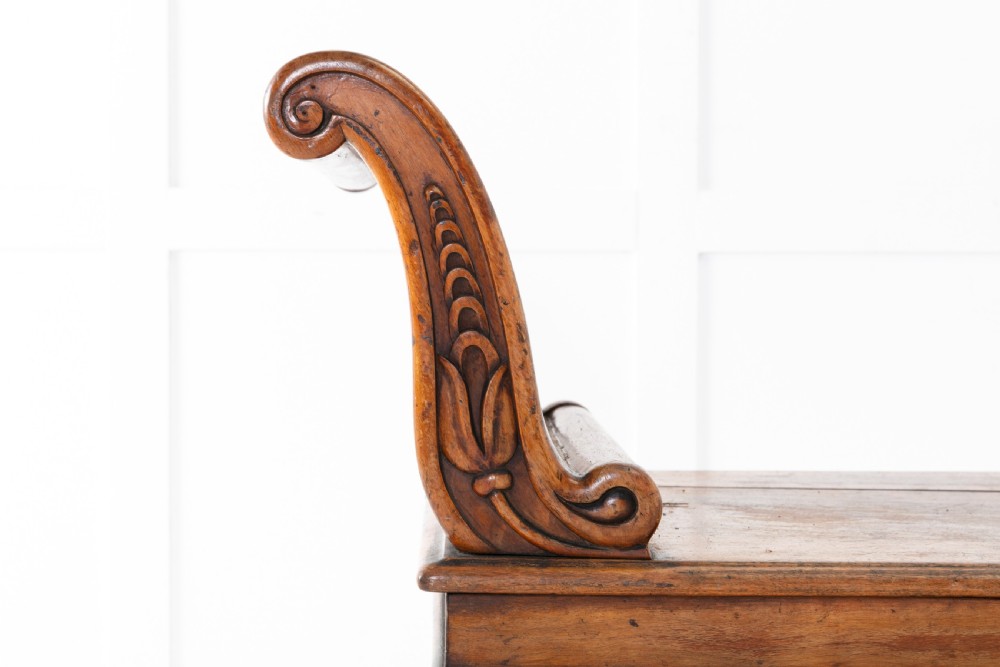 19th Century Regency Mahogany Hall Bench View IV