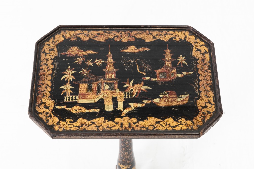 Small Chinese Export Lacquer Table View II