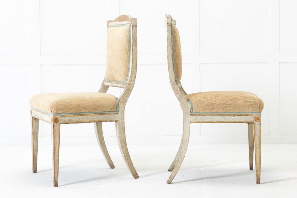 Pair of 18th Century Italian Painted Side Chairs View II