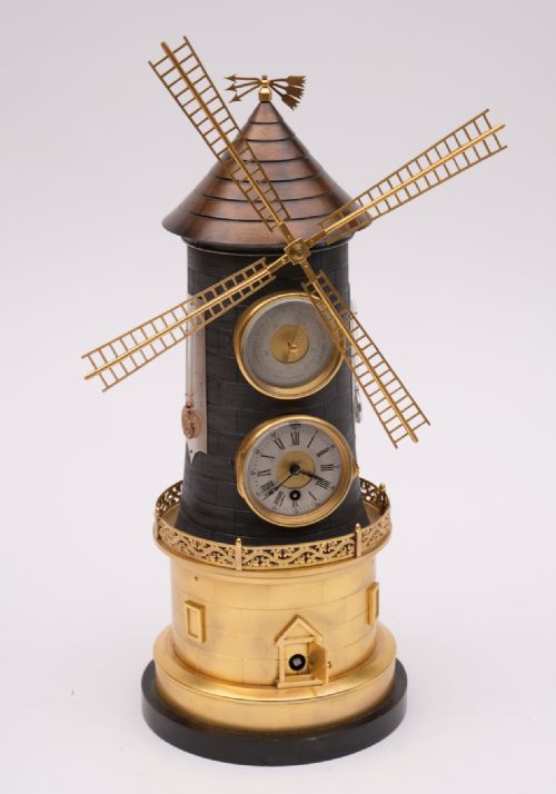 ANDR ROMAIN GUILMET AN AUTOMATA WINDMILL CLOCK - ADDITIONAL PHOTO 3