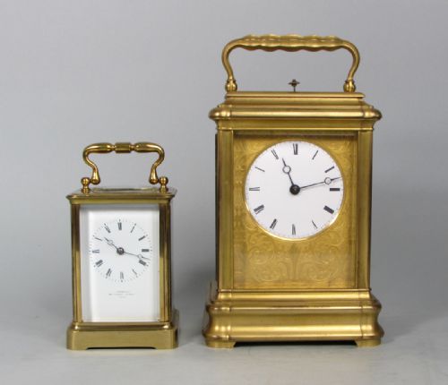 DROCOURT HOLINGUE A GIANT GORGE CARRIAGE CLOCK - ADDITIONAL PHOTO 1