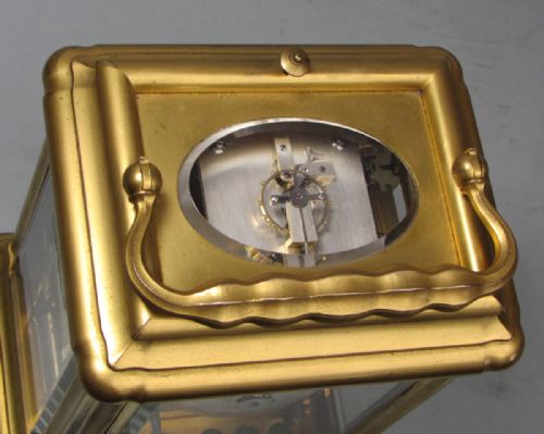 DROCOURT HOLINGUE A GIANT GORGE CARRIAGE CLOCK - ADDITIONAL PHOTO 4