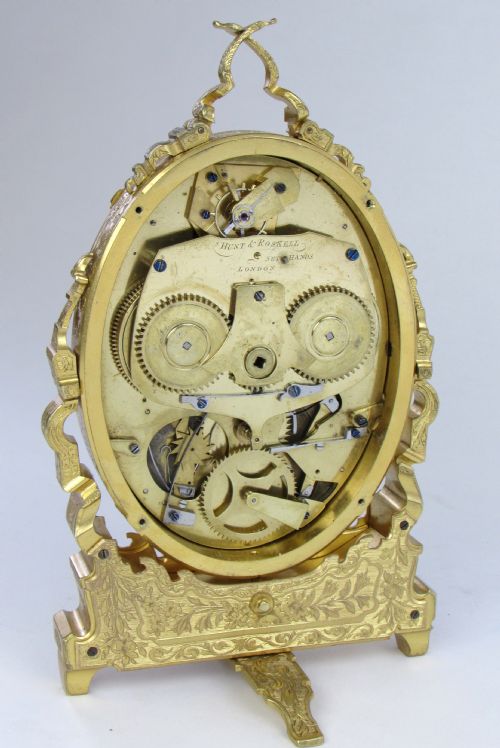 RARE MOONPHASE STRUT CLOCK ATTRIBUTED TO THOMAS COLE - ADDITIONAL PHOTO 1