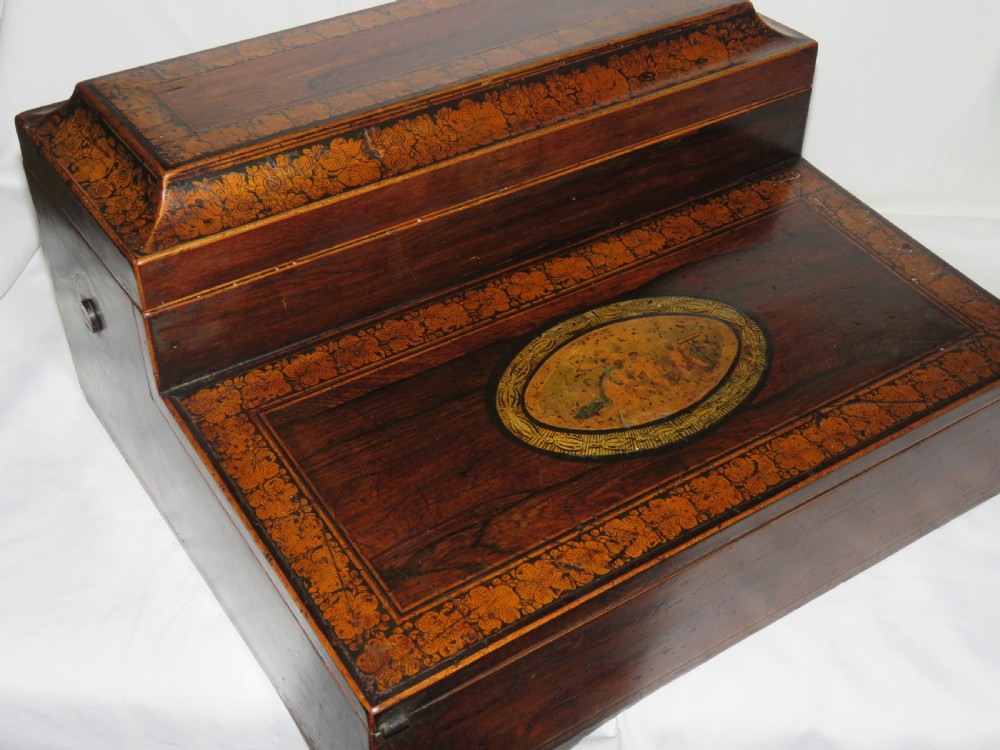 Rosewood Writing Slope Late Regency